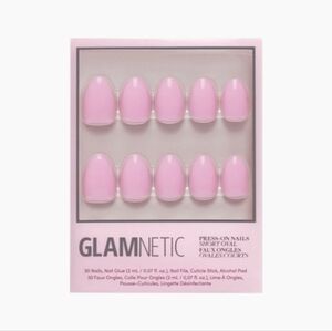 Glamnetic 💕 Think Pink Short Oval Press-On Nails ~ NWT